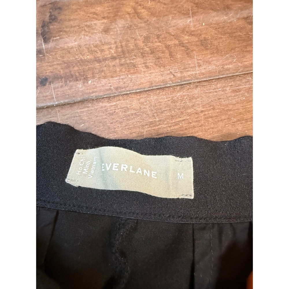 Everlane The Dream Pants Pull On Ankle Tapered Thick | Black | Size Medium - Picture 8 of 10